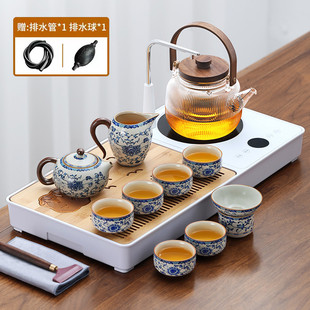 新款 茶具茶台一整套小茶台烧水煮茶一体家用客厅轻奢功夫茶具套装