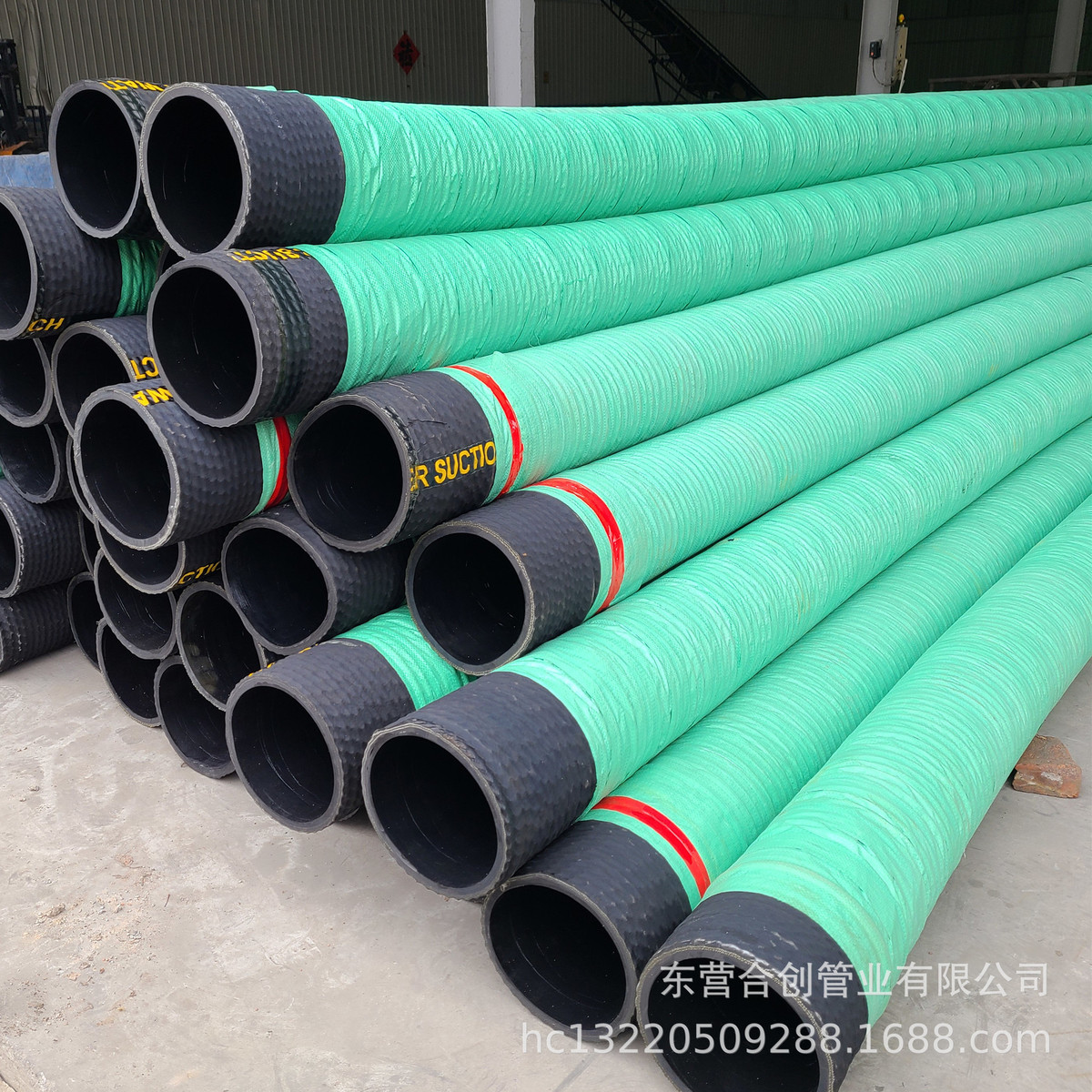 大口径胶管橡胶吸水管加厚吸水胶管大吸力钢丝胶管胶管吸排骨架