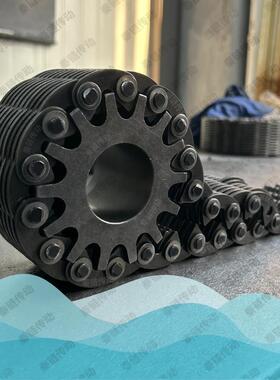 内定制】cl16/sc8碳钢21片宽63【导齿形链条新能源自动化设备