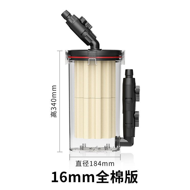 尼特利2号超大菊花棉过滤桶兰保鱼缸水草缸 净化无动力过滤器前置