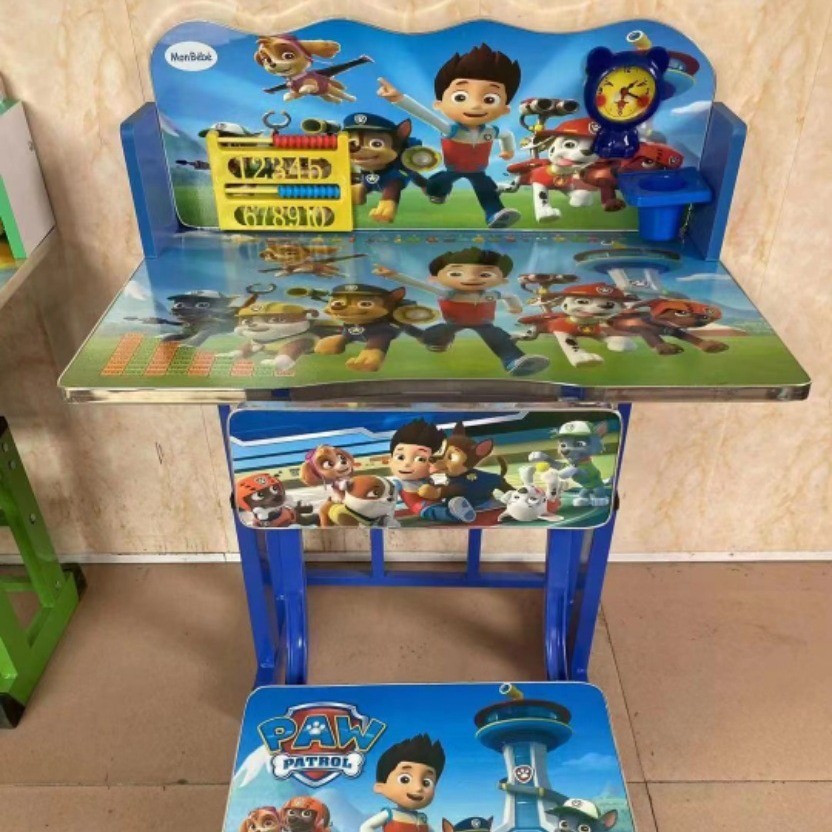 外贸儿童学习桌培训班写字桌可升降桌子小学生书桌家用课桌椅套装