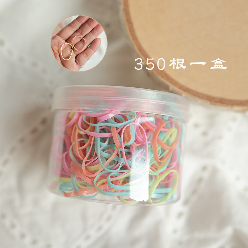 宝宝婴儿小号皮筋头绳儿童扎头发拇指发圈橡筋女童可爱不伤发新款