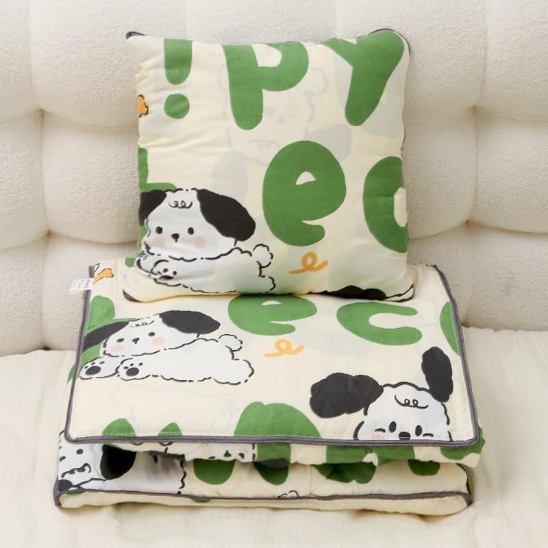 冬天睡觉枕头女生加厚抱枕被子两用办公室车用二合一毯子午睡