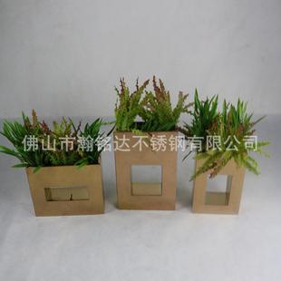 金属普天同庆花瓶多面台面装饰仿真花插镂空组合花盆家居软装饰品