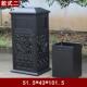 欧式 室外铸铝垃圾桶花园别墅铸铁垃圾箱厂家直销庭院铝板垃圾桶