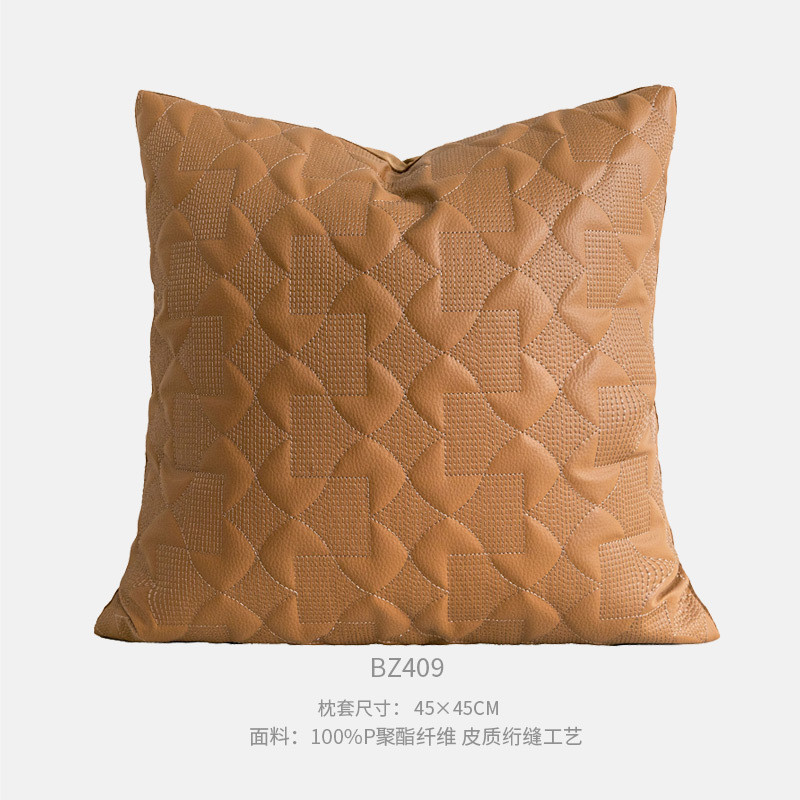 意式轻奢酒店样板房软装床品组合黑白咖多件套床旗抱枕别墅装饰