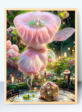 6buj梦幻花园城堡0基础diy数字油画手绘丙烯油彩画填充减压装