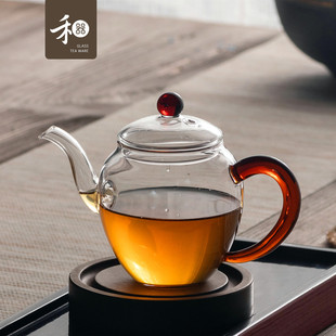 ki9s台湾晶彩美人玻璃茶壶茶组纯手工肩耐热玻璃茶具玻