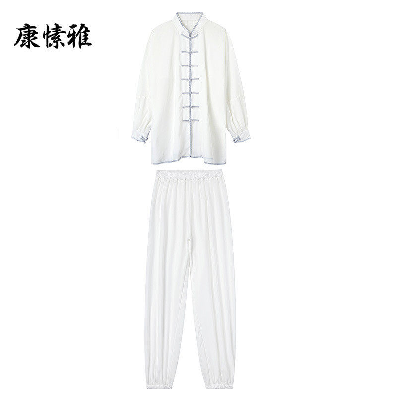 厂家直发莫代尔太极服男女中国风武术运动中老年团体比赛服装练功