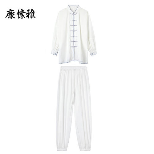 厂家直发莫代尔太极服男女中国风武术运动中老年服装练功团体比赛