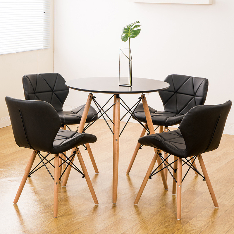 北欧商务谈判接待会客洽谈桌椅组合休息区咖啡厅简约休闲小圆琴萱