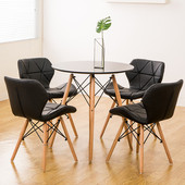 北欧商务谈判接待会客洽谈桌椅组合休息区咖啡厅简约休闲小圆琴萱