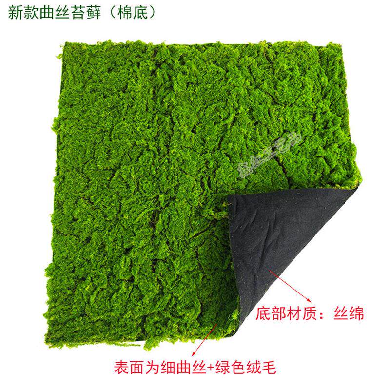 仿真青苔植绒草皮苔藓假草坪造景背景墙地面景观铺设装饰植物墙