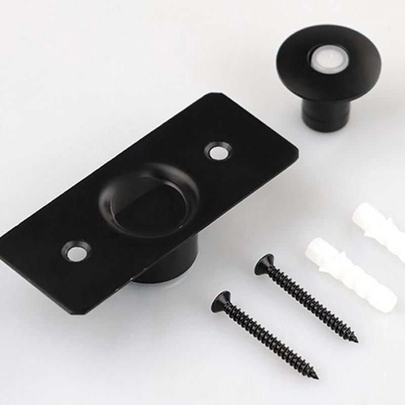 厂家批发ds139长短款砂哑光黑隐形门吸门碰