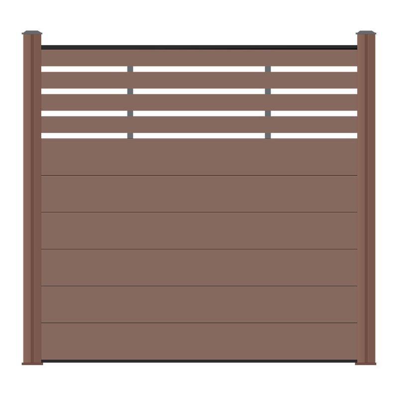 户外院子围栏露台花园防晒防腐木别墅庭院抗风塑木塑木栅栏护栏