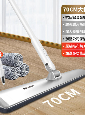 71tx平板拖把商用保洁公用一拖净工厂排拖尘推场所2022新款拖布