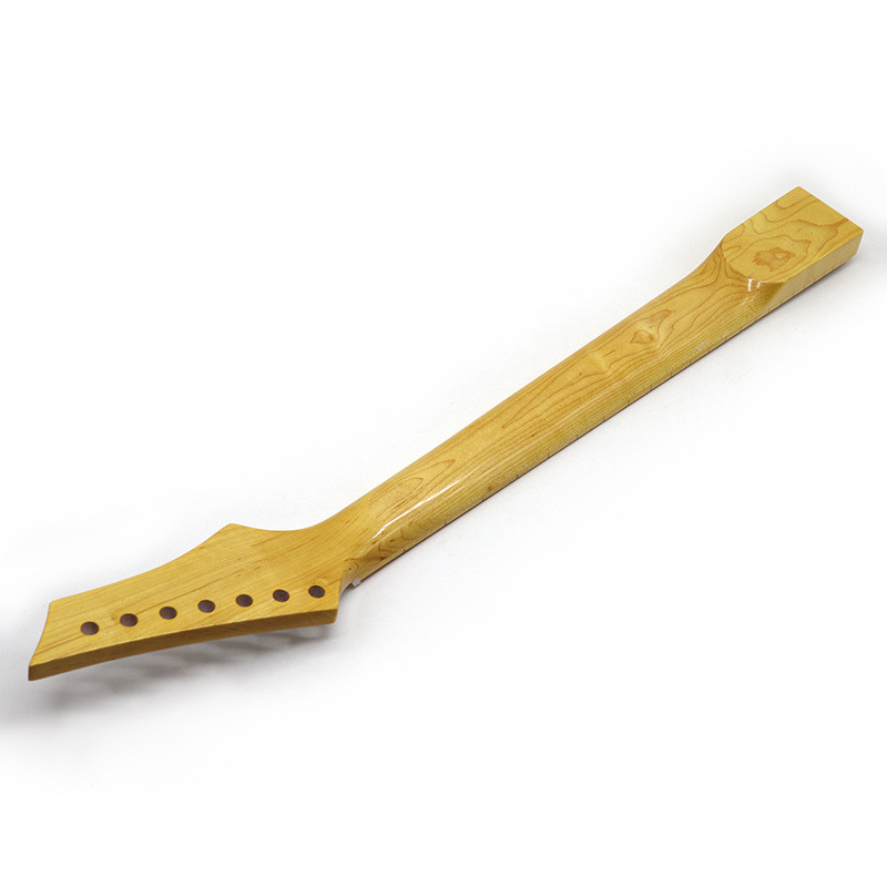 热销7弦左手白头24品原木色diy枫木6.4宽加拿大专业改装吉他柄