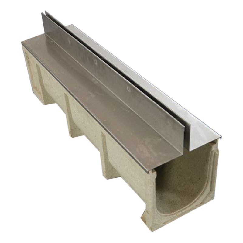 不锈钢一体式树脂混凝土排水沟成品线性排水沟u型槽式槽缝隙树脂