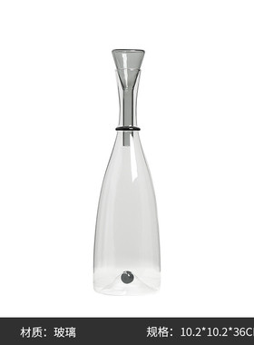 现代ins风玻璃珍珠餐桌样板房轻奢摆件酒具茶几吧台高级感醒酒器