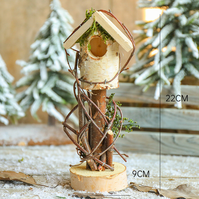 8ksg批发小木屋装饰桌面摆件幼儿园森系植物角庭装饰景观别墅户外