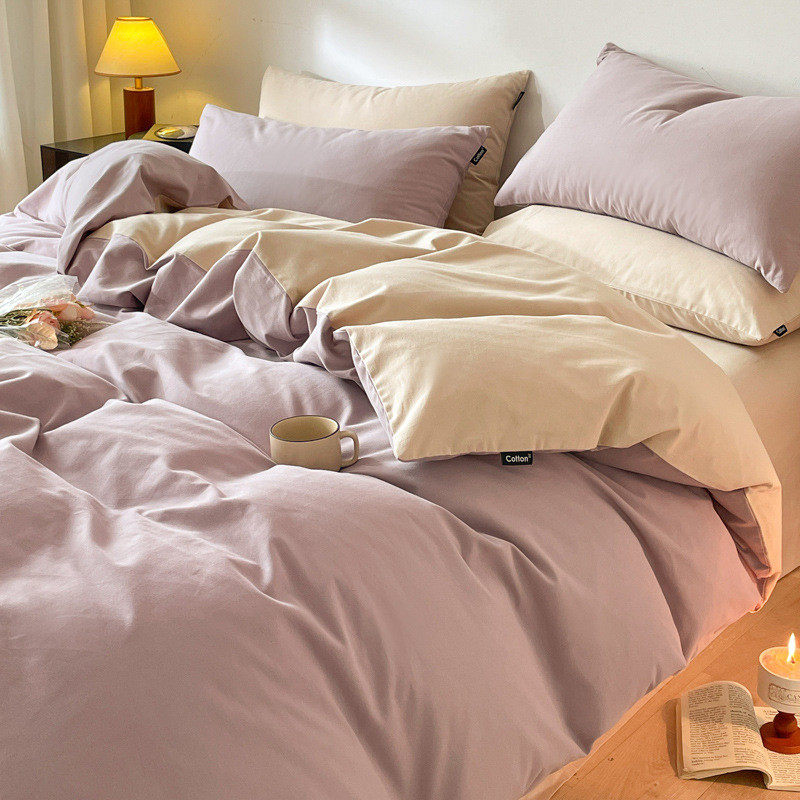 新款双拼加厚全棉磨毛单被套100全棉被套可机洗被罩被套单件裸睡,床上用品,床品套件/四件套/多件套,淘宝优惠券,粉丝福利购,淘宝优惠卷