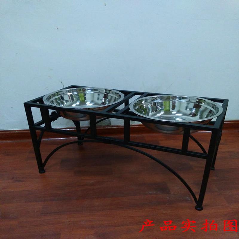 喂食器宠物自动喂食器狗碗盆架狗食架宠物食架铁艺宠物食品器通用