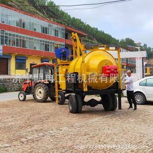 沥青拌合机移动补修路面坑洼1.5方罐体搅拌加热 农用拖拉机车载式