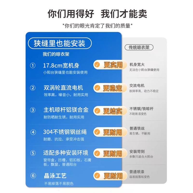 小阳台单杆电动晾衣架隐形遥控升降迷你小户型横向侧装小东龙