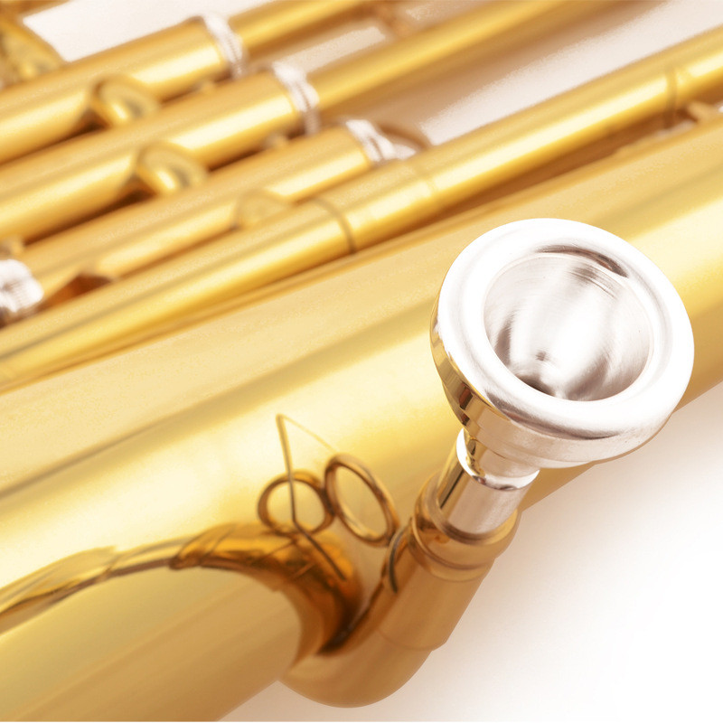 热销津宝立健次中音号降b巴调立东西洋铜管乐器jbbr-1220立键小抱