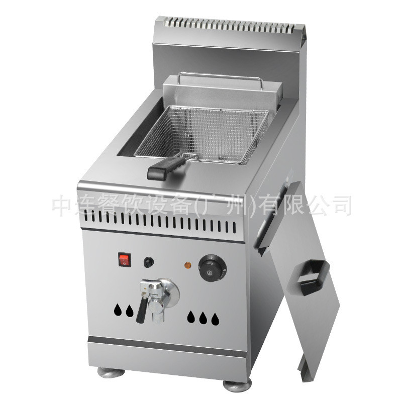 台式炸炉炸炉dc-181炸炉商用控温燃气燃气燃气恒温单缸单筛炸炉