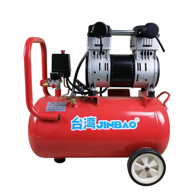 jinbao小型工业无油静音工用slh06木空压机活塞式气泵空压机