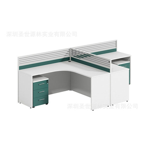 热销卡座职员电脑办公桌工位屏风l型简约现代工业风员工卡位转角