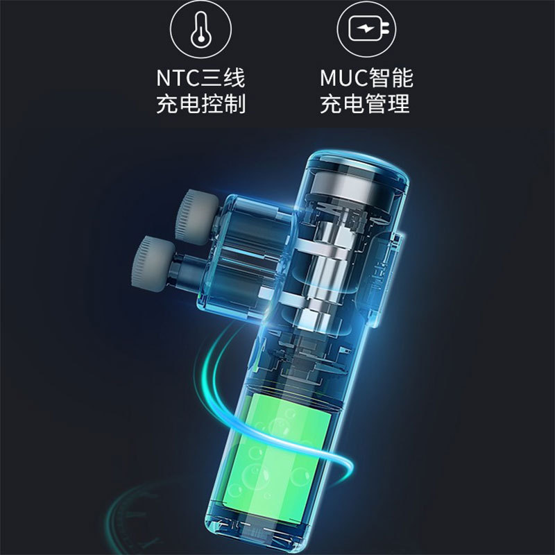 KICA筋膜枪K3双头专业级多功能肌肉按摩器多频颈椎放松经颈膜枪