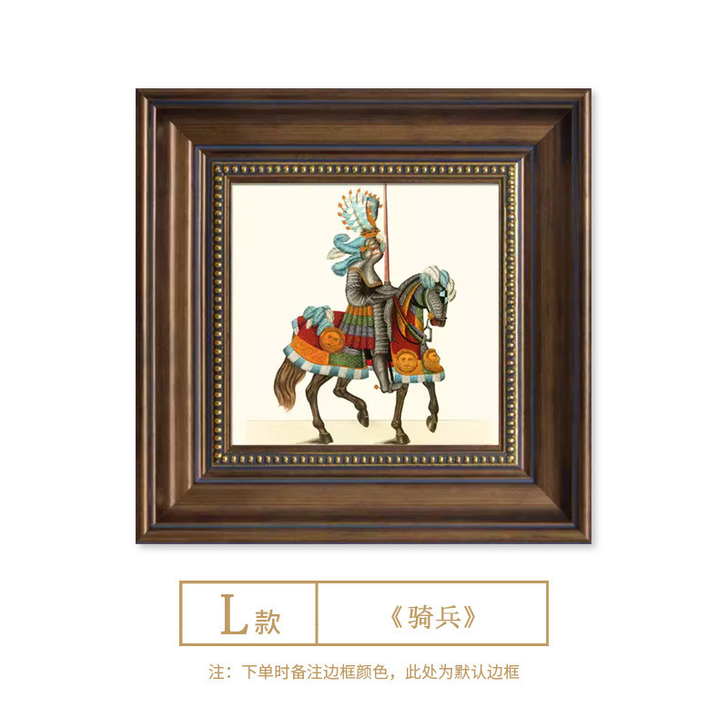 复古美式乡村花鸟背景墙壁画餐厅卧室玄关四联挂画沙发客厅装饰画