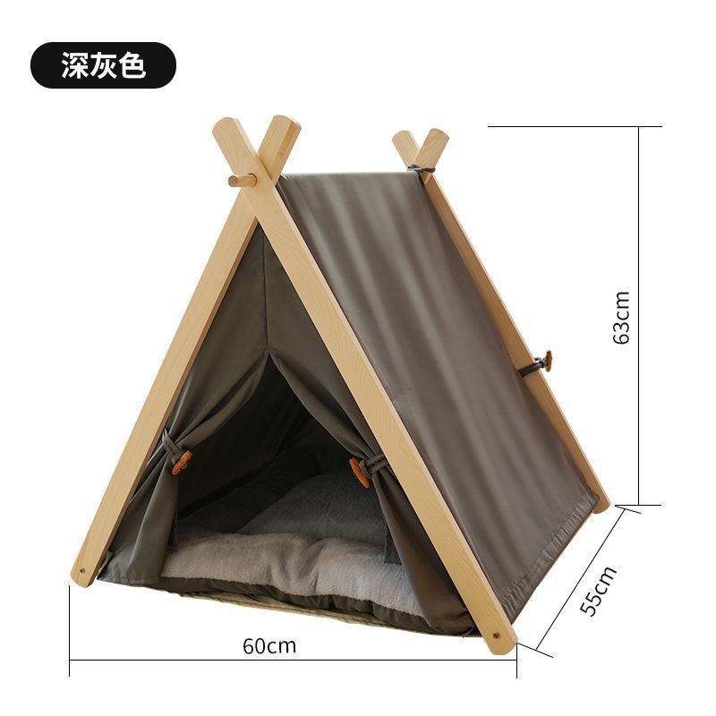 宠物帐篷网红猫窝猫房子可拆洗封闭式宠物床狗窝比室内泰迪狗房厂