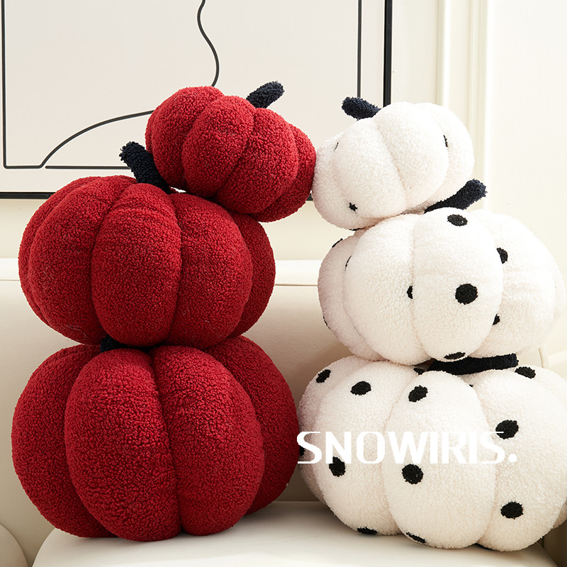 节日创意南瓜抱枕新年红色氛围靠垫客厅沙发卧室床头装饰异形枕