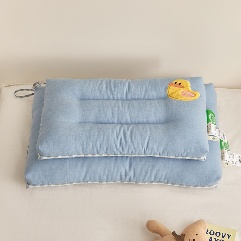 jz05儿童枕头可水洗刺绣3岁以上幼儿园以上枕芯6岁宝宝学生默