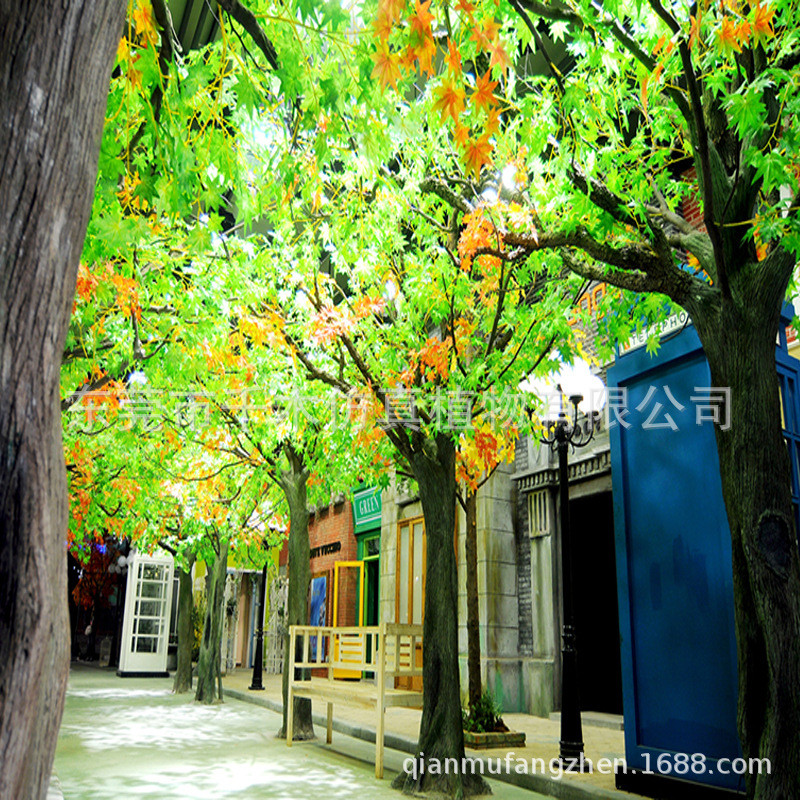 仿真鸡爪枫叶 仿真枫叶树叶 大量现货装饰枫叶树直销