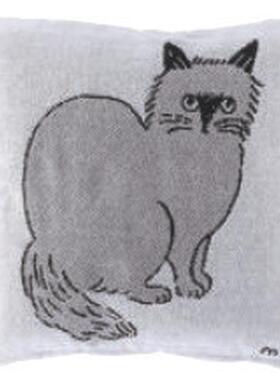 热销unicom/松尾美雪丸/艺术家款/方形靠垫套(matsuomiyuki点猫)
