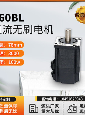 60无刷电机S60BL77-430 24V 48V100W 3000RPM无刷电机厂家直销