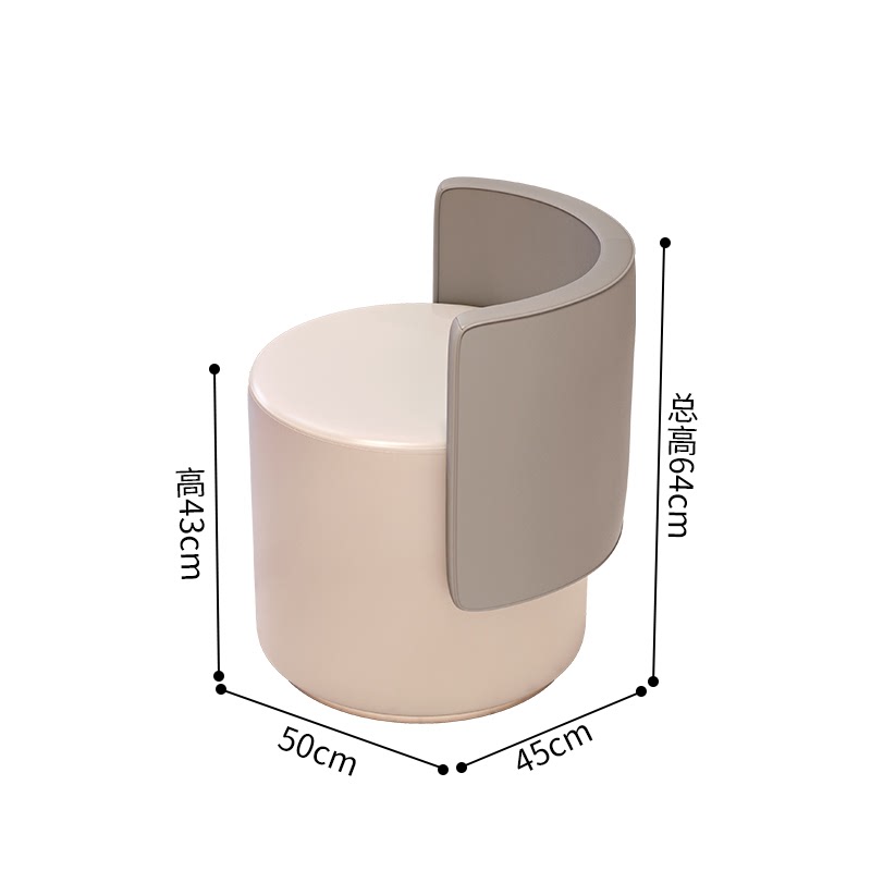 家用卧室化妆椅梳妆台梳妆凳奶油风轻奢梳妆椅椅子可旋转简约