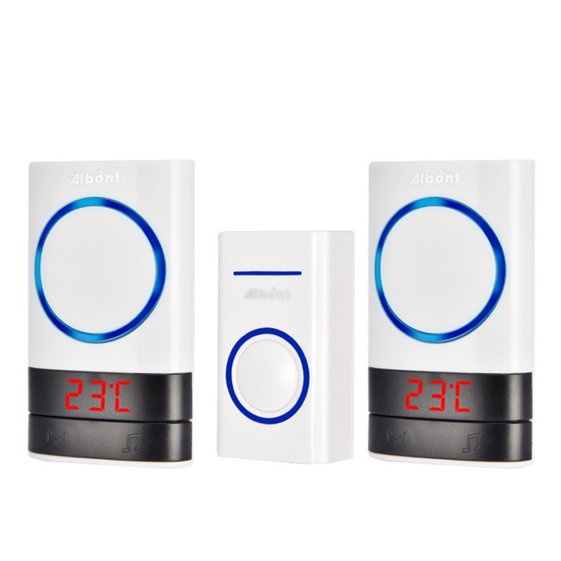 温度批发自发电门铃厂家门铃家用智能无线门铃音乐电子门铃