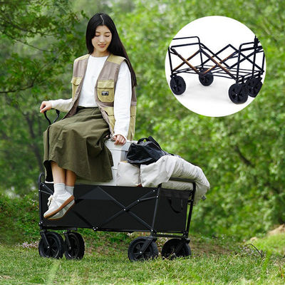 pYY露营车户外可折叠推车超大营地车野餐车拖车野营手拉杆摆摊小