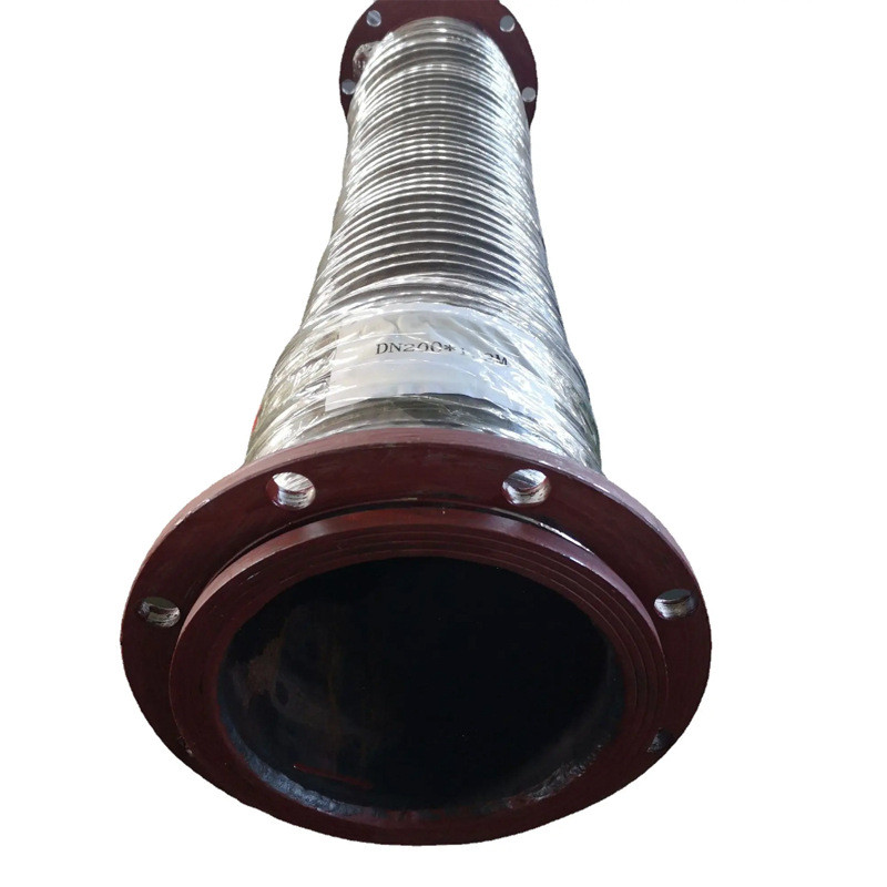 现货批发污耐高压大口径法兰式钢丝编织胶管抽沙排耐油钢丝橡胶管