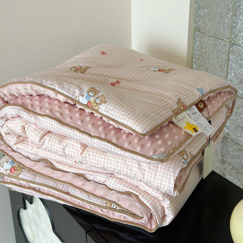 可爱儿童豆豆被子纯棉可水洗学生单人四季春秋大豆空调被加厚冬被,床上用品,化纤被,淘宝优惠券,粉丝福利购,淘宝优惠卷