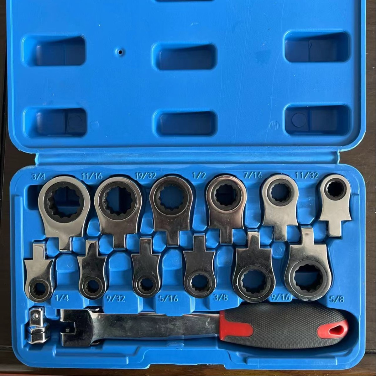 宁波鑫箭12合一可换头扳手套装梅花扳手活头棘轮扳手快速棘轮