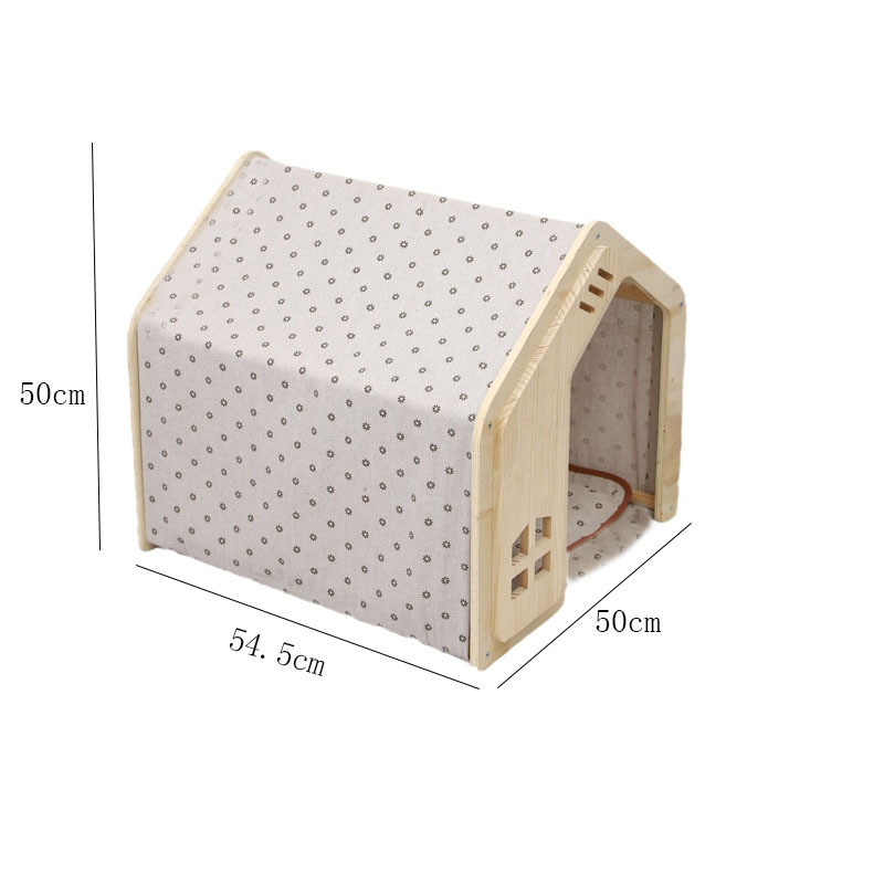 现货木质猫狗窝四季通用宠物猫舍猫狗别墅室内宠物房子宠物栖息窝
