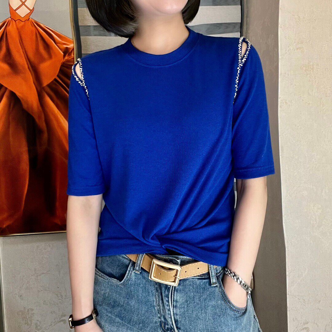 2025夏新款纯棉短袖t恤女士