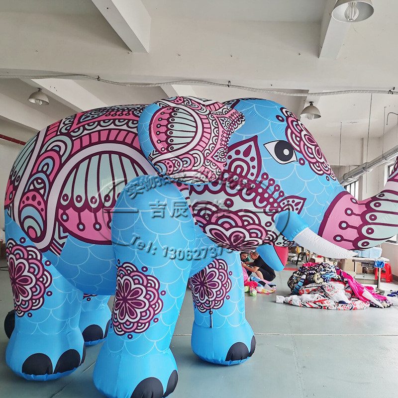 充气气模支持定制卡通大象厂家动物主题乐园展览气模多款可选