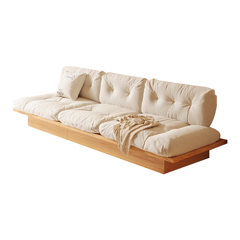 日式云朵储物沙发客厅简约现代奶油风小户型原木风地台沙发单人